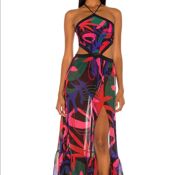 PatBO Rio Halter Beach Dress - Size S - - Picture 5 of 9